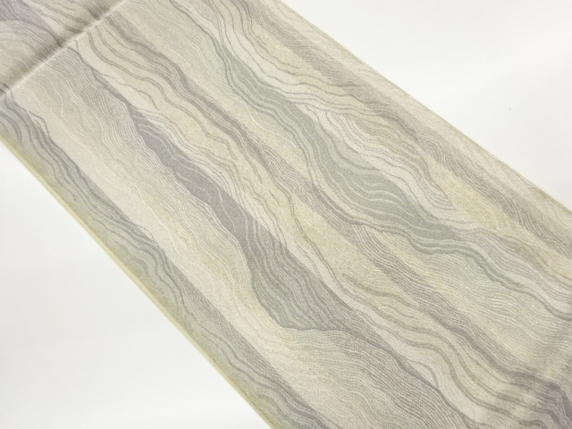 JAPANESE FUKURO OBI / WOVEN WAVY STRIPE